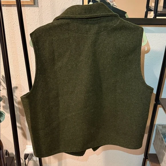 Vintage Filson Mackinaw Wool Western Vest (xl, dark green) - Picture 4 of 13